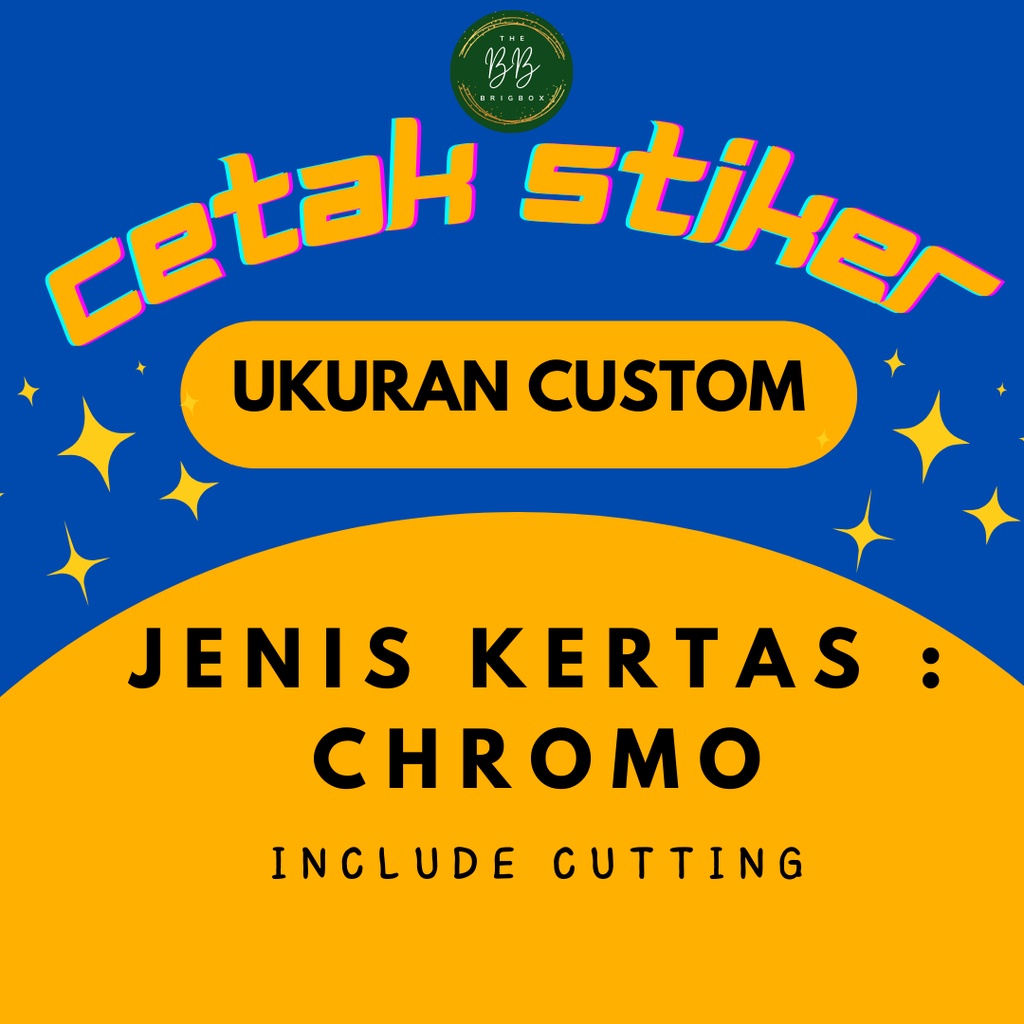 

Stiker Produk Kemasan , Stiker Segel , Stiker Olshop CHROMO CUSTOMIZE Ukuran Chromo INCLUDE CUTTING