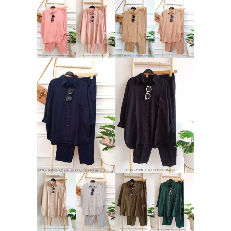 ONE SET POLOS KATUN RAYON PREMIUM