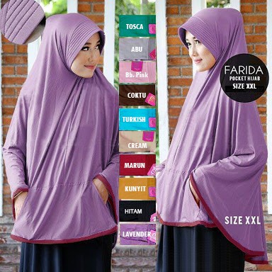 Jilbab Instan / Jilbab Instan Bergo Pocket Jumbo (Uk. XXL)