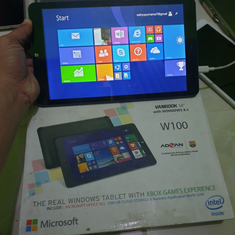 Advan Vanbook W100 Komputer Tablet Advan Vandroid normal siap pakai