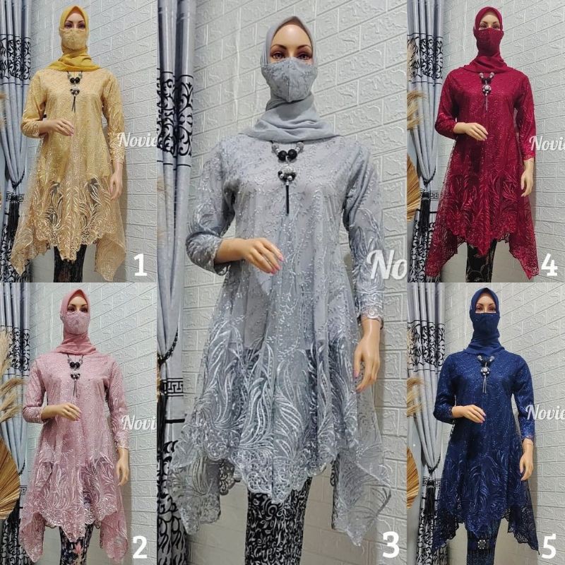 (RealPict) KEBAYA UMBRELLA TULLE NOVI 1 ~ KEBAYA MODERN PESTA ~ KEBAYA WISUDA WANITA ~ KEBAYA MURAH