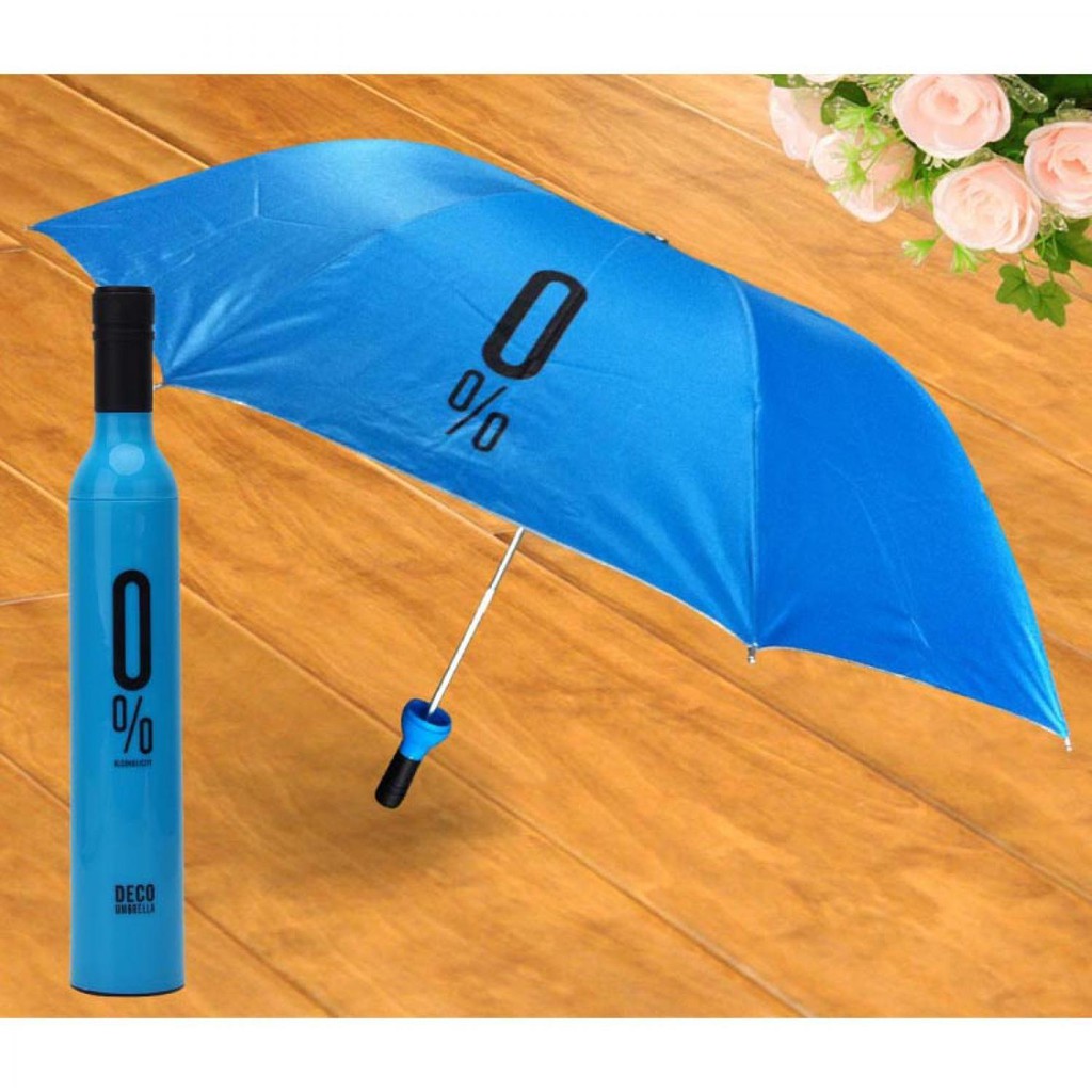 Deco Umbrella Payung Lipat Desain Botol Wine