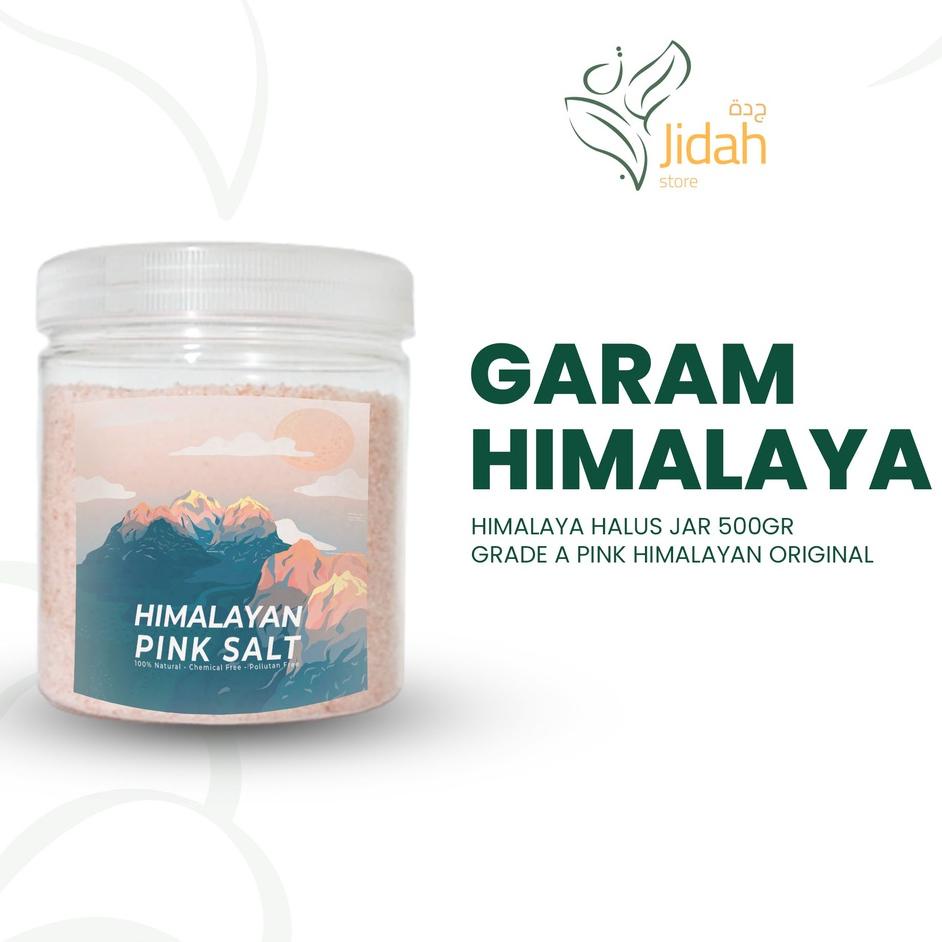 

Garam Himalaya Original Natural JAR Pink Salt Himalayan Salt Garam Merah Muda Halus 향