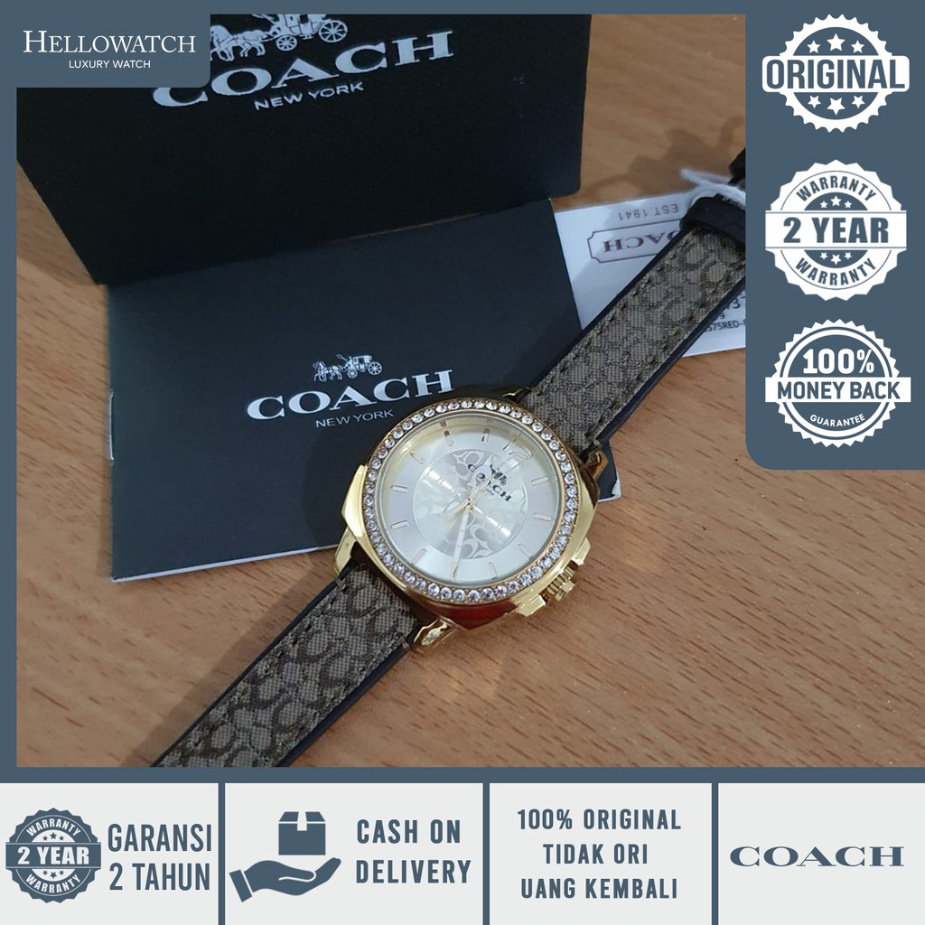 [ ORIGINAL - COACH WATCH ] Coach 148621 Leather Strap