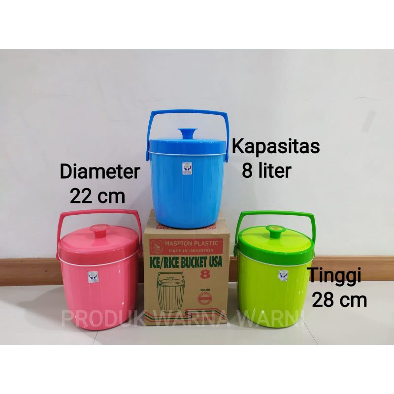 Termos nasi/termos es/rice bucket usa 8 liter maspion