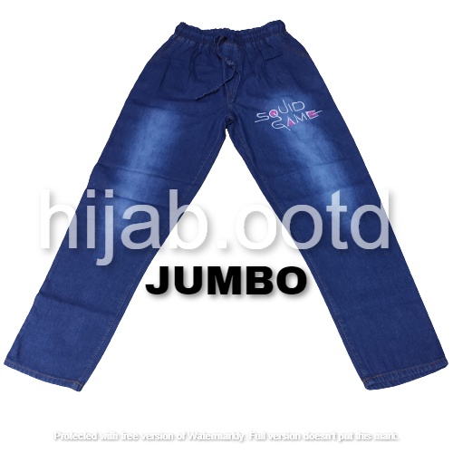 KOREA PANTS - SQUID GAME PANTS - BAGGY PANTS SQUID GAME JEANS GELAP DAN TERANG - STANDART DAN JUMBO