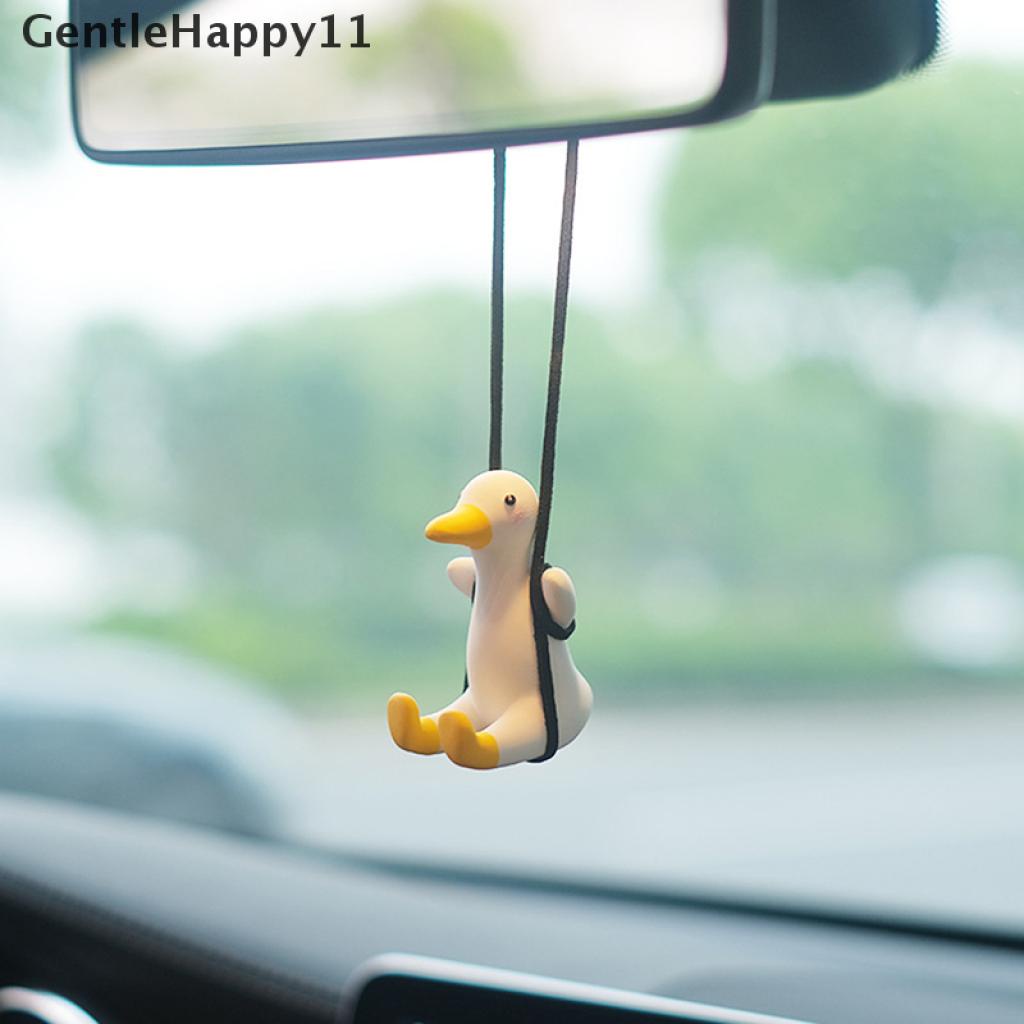 Gentlehappy Cute Little Duck Mobil Liontin Dekorasi Bebek Swing Auto Spion Pendant