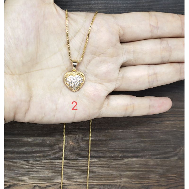 Fifi Fashion Kalung Liontin Menawan Model Perhiasan Lapis emas 08#