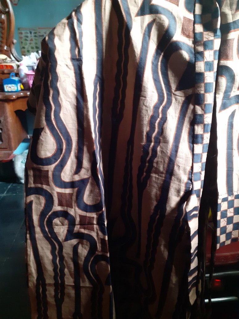 Tey-17 Batik Wanita Asj Sa Hrb026 Kenongo Kemeja Tosca Pendek