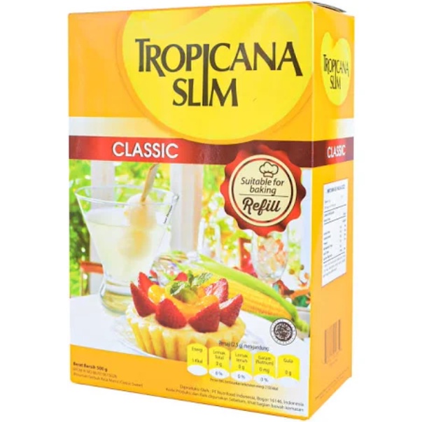 

Tropicana Slim Pemanis Klasik 500 g