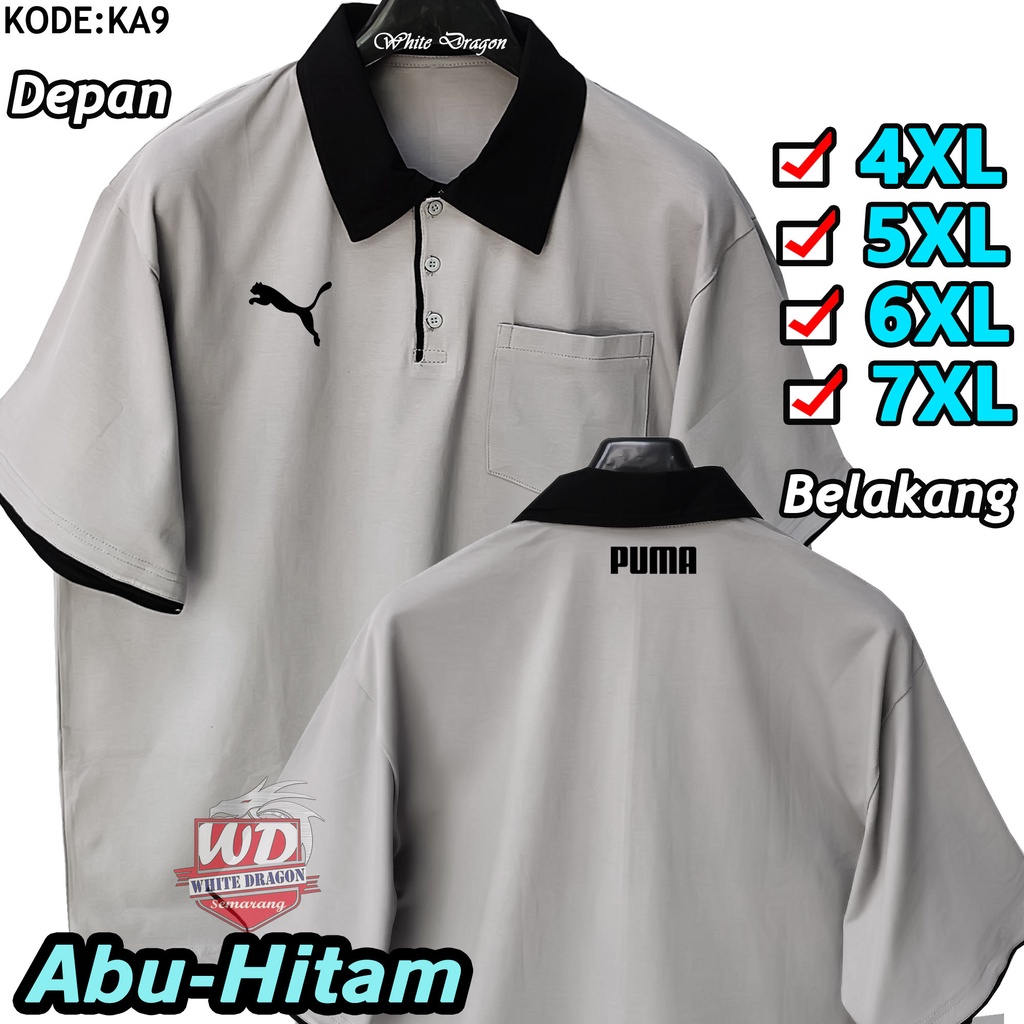 Kaos POLO Big Size 4XL 5XL 6XL 7XL KAOS KERAH Bigsize JUMBO KODE KA9