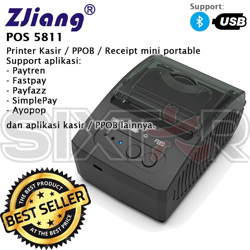 Zjiang 5811 Printer Kasir PPOB POS Thermal Mobile Bluetooth Portable