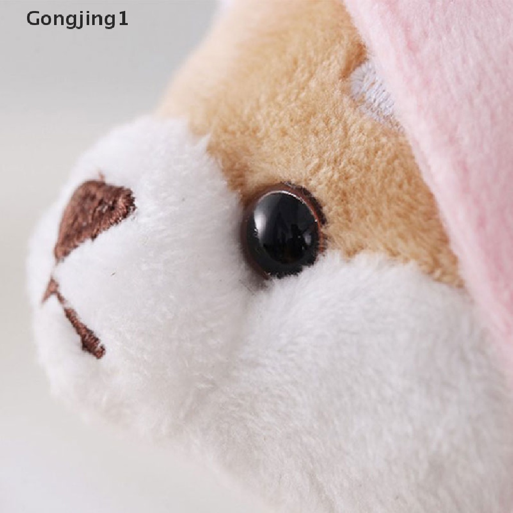 Gongjing1 Gantungan Kunci Bentuk Boneka Anjing Shiba Inu Bahan Plush