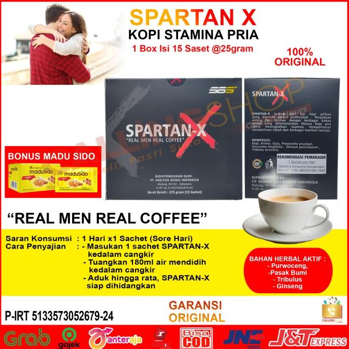 Spartan-X Kopi Stamina Pria -Diskon Sd 50%