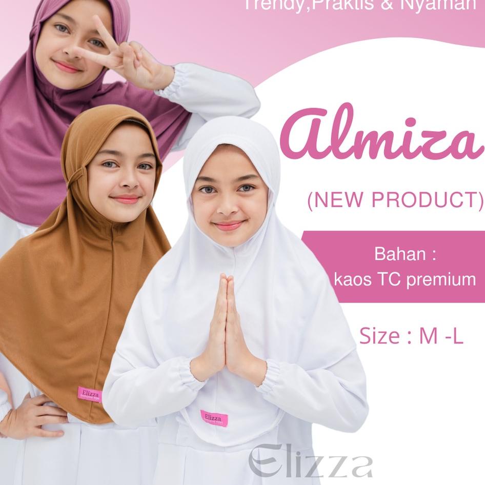 Bagus Banget.. Hijab Bergo Tali Anak Usia SD Bahan Kaos TC Premium
