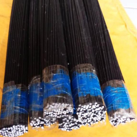 66D♧ Ruji jeruji fiber 2,5  Mili hitam kondisi stik 60 cm/ 50 btng untuk sangkar burung dll Harga Mu