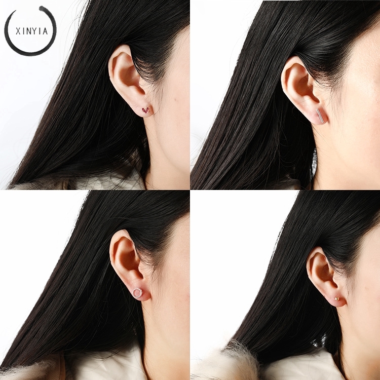 6 Pasang Anting Tusuk Simple Kreatif Gaya Korea untuk Wanita