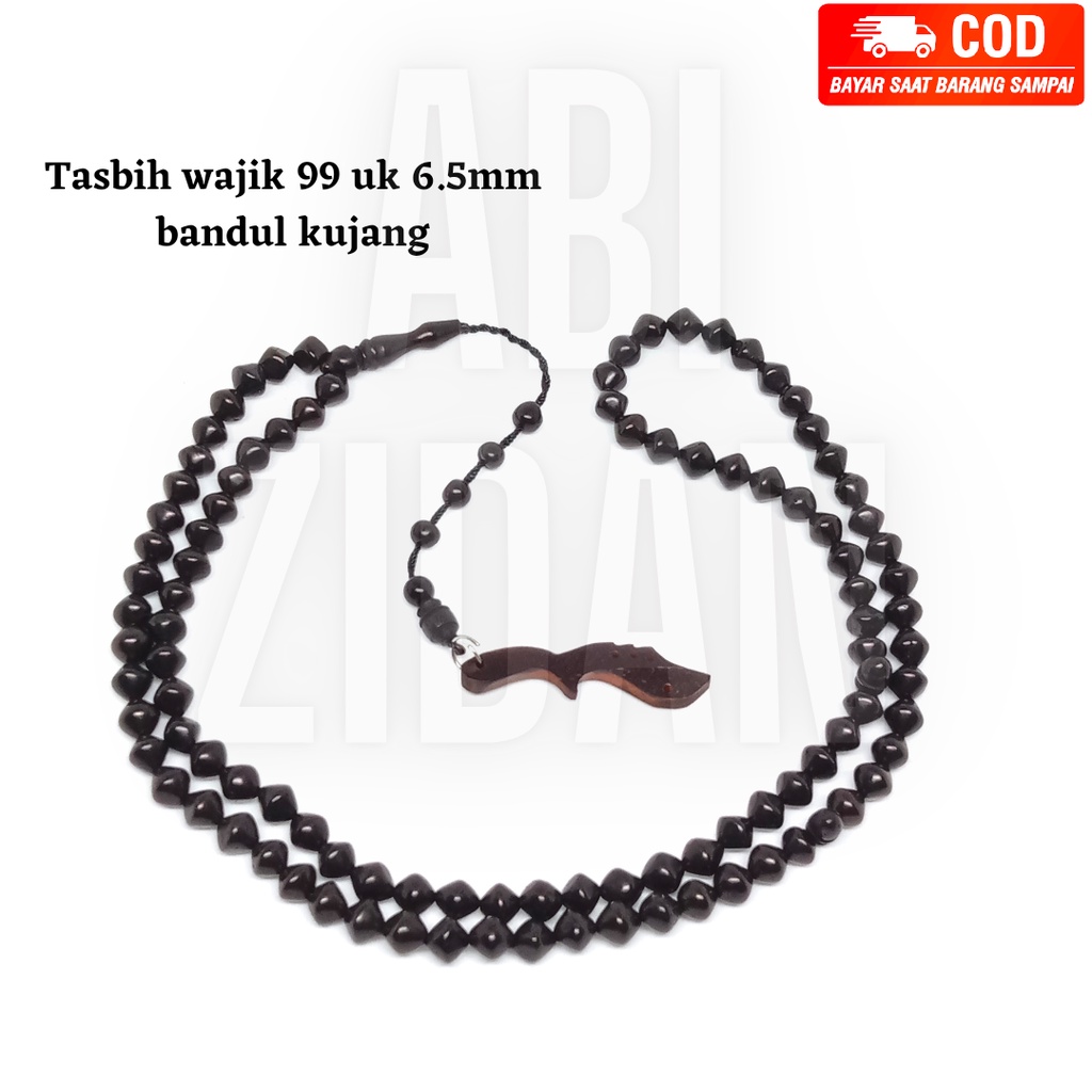 Tasbih kayu Kaokah Kokka Kaukah kokkah koka asli Original model wajik 99 uk 6.5 mm bandul kujang