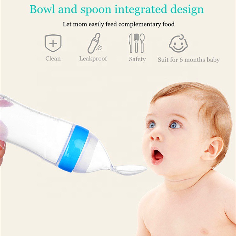 Sendok Makan Bayi Sendok Mangkok Silicone Squeeze M005