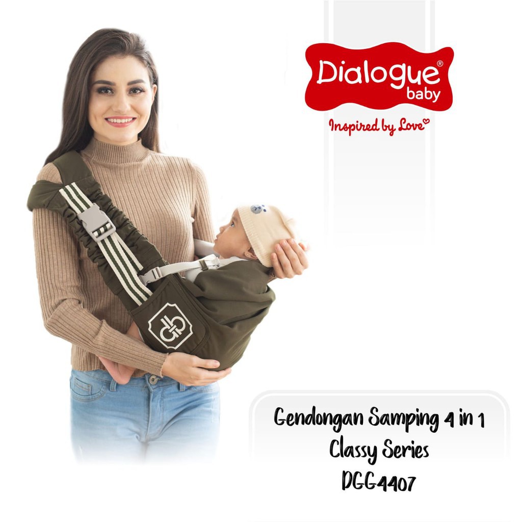 DGG 4407 Gendongan Bayi Samping Dialogue 4 in 1 Classy Series Gendongan Samping Bayi