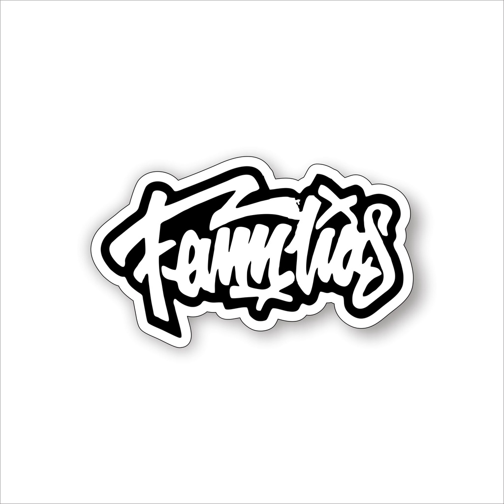 

Stiker brand distro familias bahan gradtac anti air