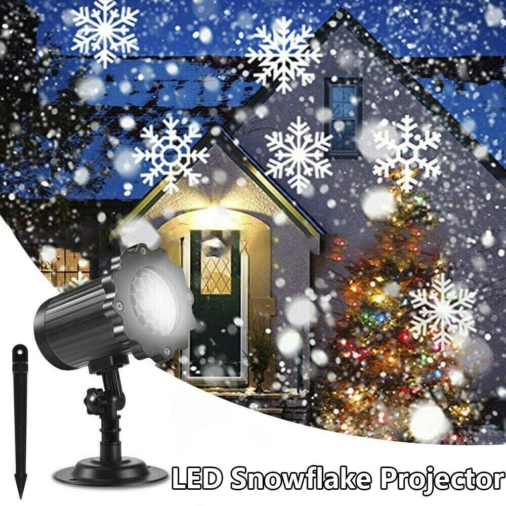 Solighter LED Snowflake Proyektor Hadiah Tahun Baru Panas Indoor Dan Outdoor Dekorasi Pemandangan Taman