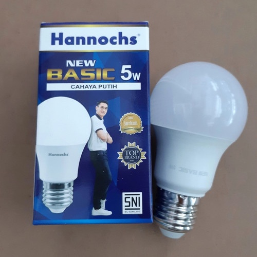 Bola Lampu Led Basic Hannochs 5 Watt Terang Bergaransi