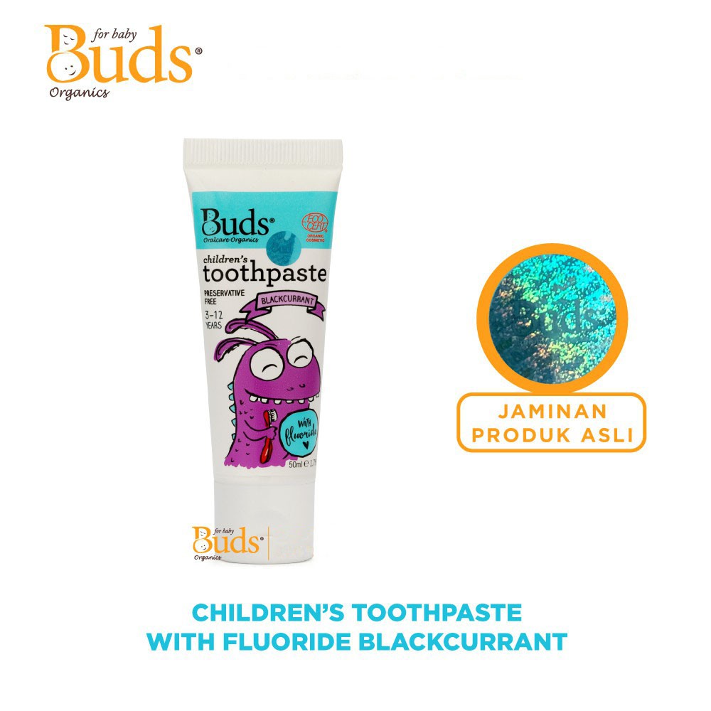 BUDS TOOTHPASTE WITH FLOURIDE / 3-12 TAHUN