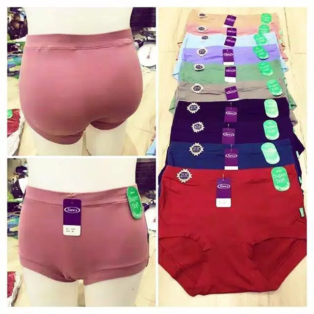 SOREX 1238 HOT  PANTS,KARET BAN PINGGANG BESAR. SOREX  Untuk WANITA  BHN SUPER SOFT.