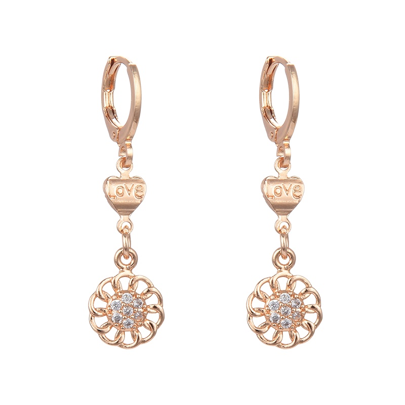 anting titanium wanita emas muda anti karat dewasa tusuk korea asli panjang dan luntur korea style selamanya dewasa 111-119e-113e