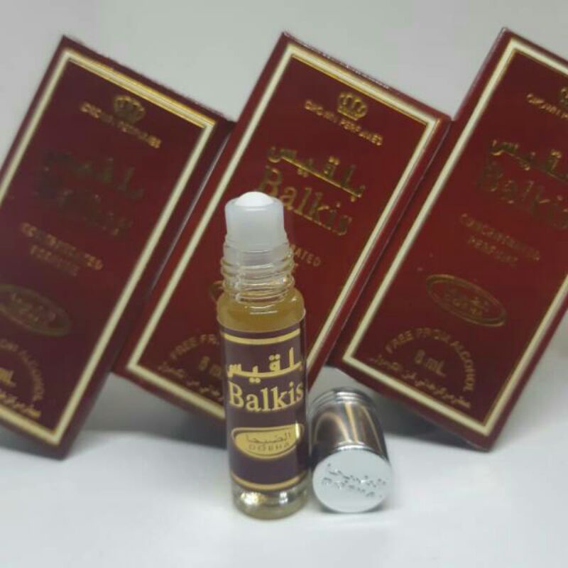 parfum DOBHA Rol On 6ml Aroma BALKIS100%Original