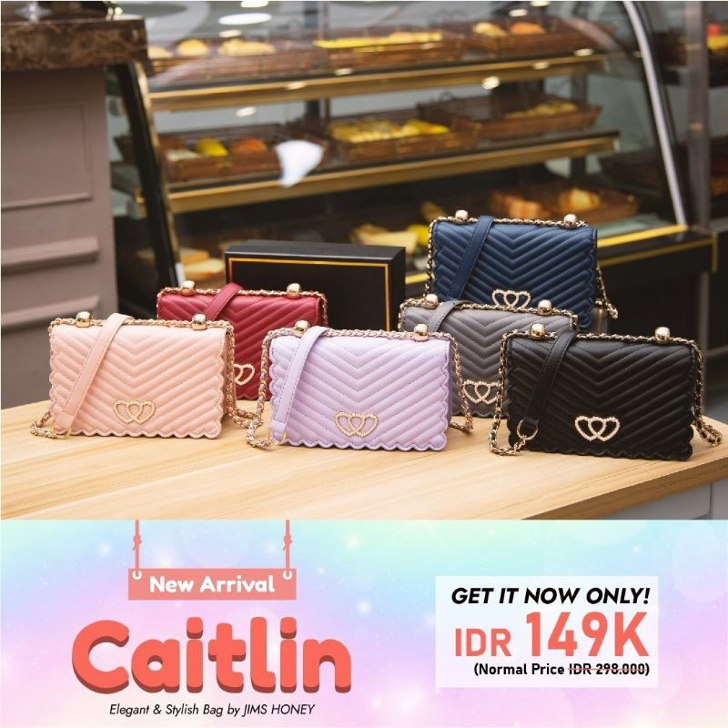 HARGA DISKON TAS WANITA JH CAITLIN BAG CLUTCH PESTA KADO CEWEK EXCLUSIVE GIFTBOX MEWAH SPECIAL UNIK