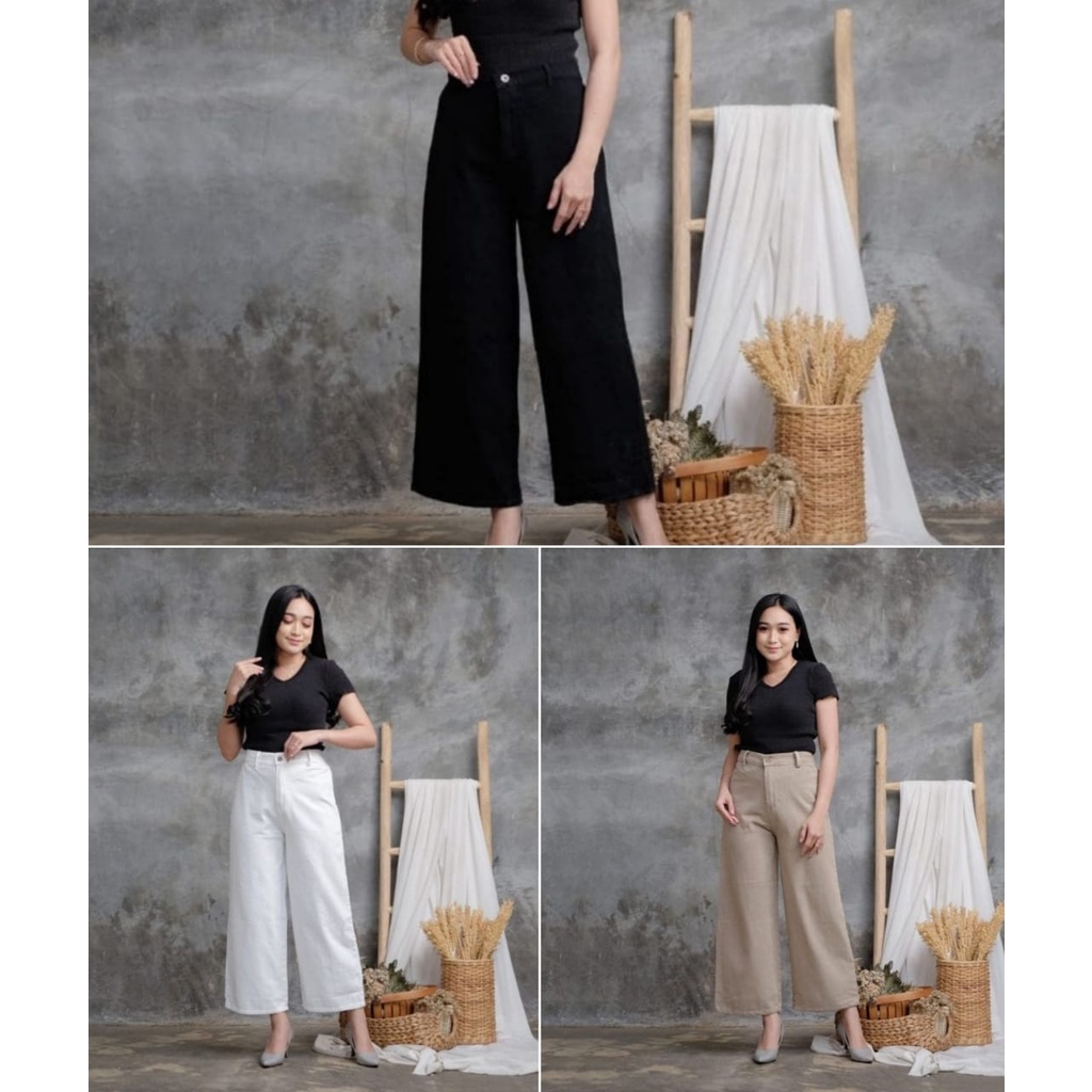 CELANA KULOT JEANS WANITA - CELANA KULOT WANITA TERBARU - CELANA KULOT JEANS WANITA VIRALL celana ku