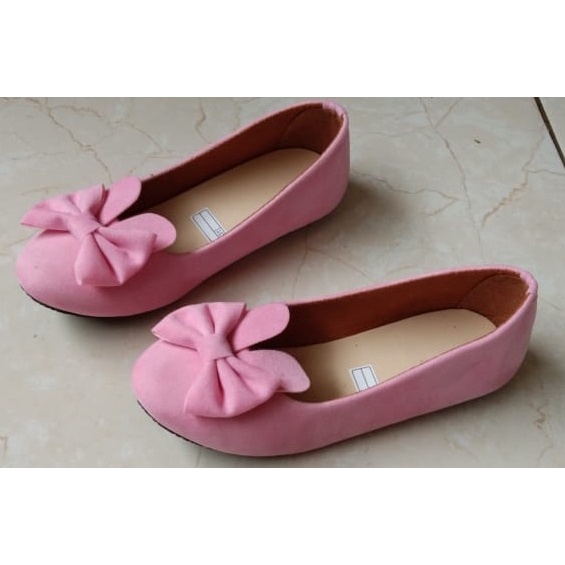 Sepatu FlatShoes Anak Perempuan Pita Kelinci Ukuran 21-35