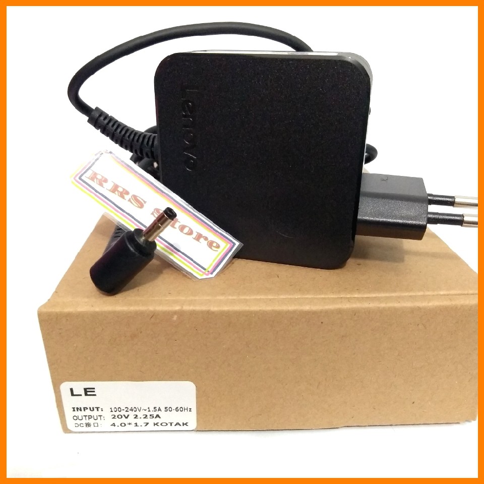 Charger Adaptor Original LENOVO Ideapad 110 110S 110-14ISK 20V-2.25A 4.0X1.7MM ORIGINAL KOTAK