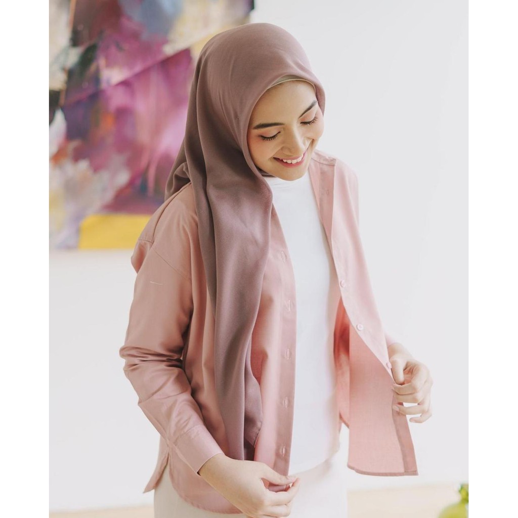 Zelonica SESHA BASIC SHIRT KEMEJA BASIC FINE RAYON PREMIUM WANITA