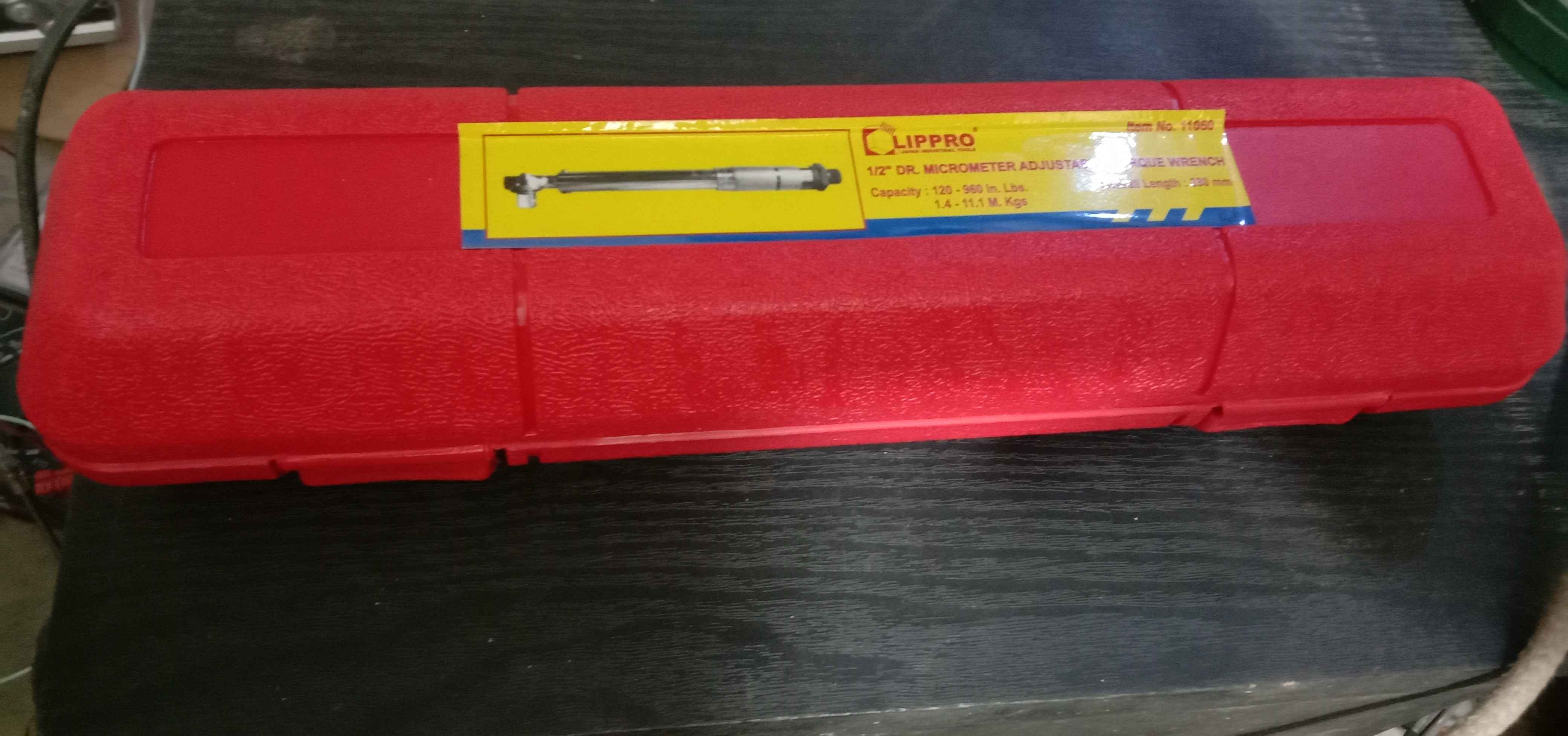 Lippro Kunci Momen 1-2 Inch Micrometer Adjustable Torque Wrench