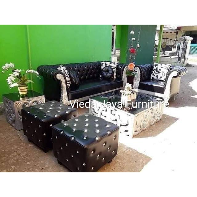 KURSI TAMU SOFA MEWAH BUSA TEBAL