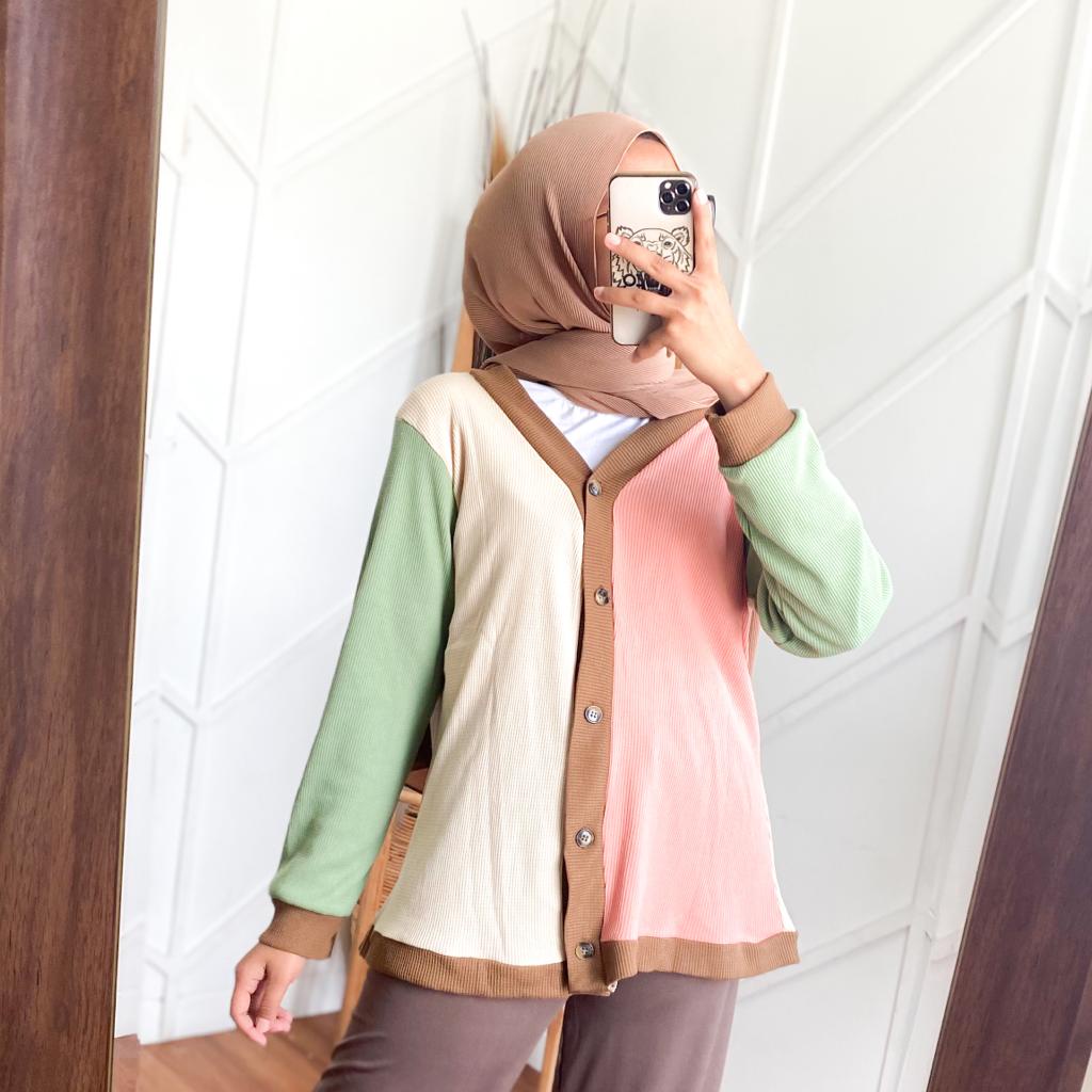 PASTELLA CARDI - cardi wanita / knit cardi / pastel cardi / cardigan / cardigan combi