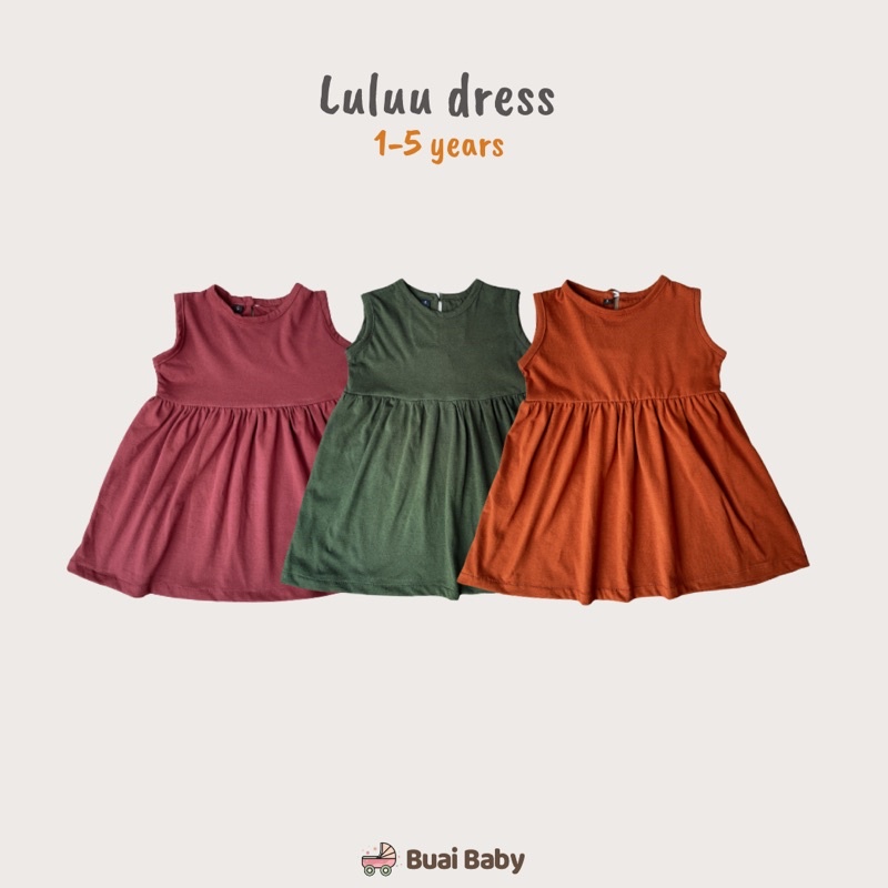 BUAI - LULUU DRESS bahan katun adem saat dipakai