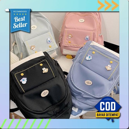 New Tas Ransel Import Badoo 3678 Bahan Polyester Free 4 Pin Model Korea Tas Rangsel Wanita Import Te