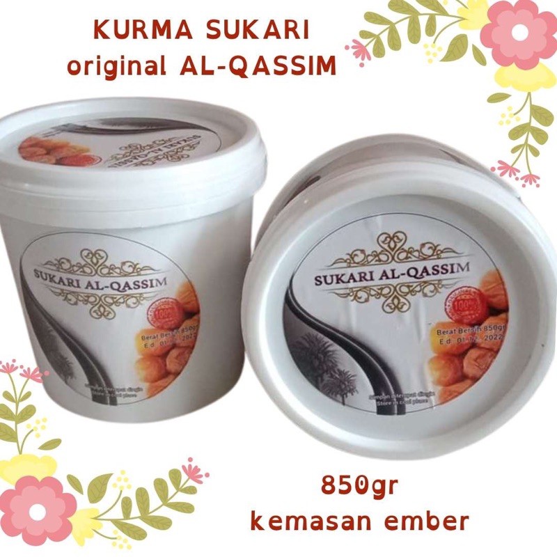 KURMA SUKARI 850gr ember ori buah memelihara daya tahan tubuh