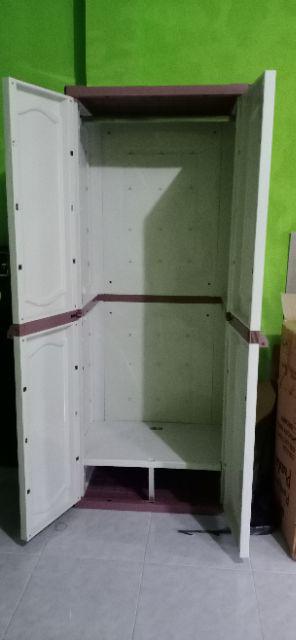 Lemari Plastik 2 Pintu Gantung Baju Gamis