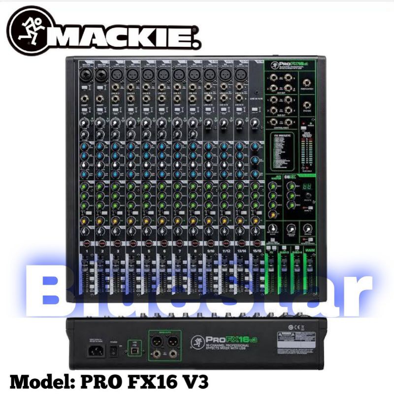 Mixer Mackie PRO FX16 V3 Original PROFX16 V3 - 16 Channel
