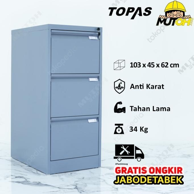 

TREND FILING CABINET FILLING KABINET TOPAS DCS-002 - 3 SUSUN 3 LACI ORIGINAL