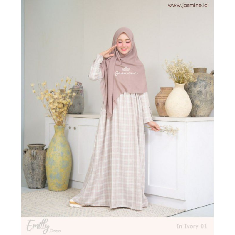 Emily Dress By Jasmine || gamis jasmine