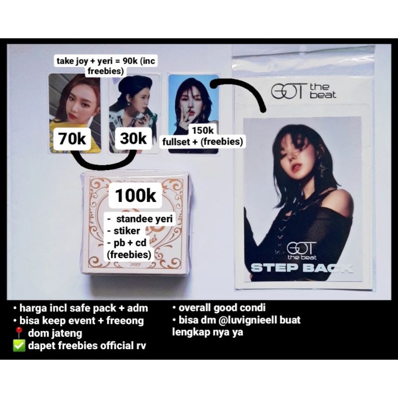 READY pc joy yeri summer magic regular holo got wendy album only orgel red velvet