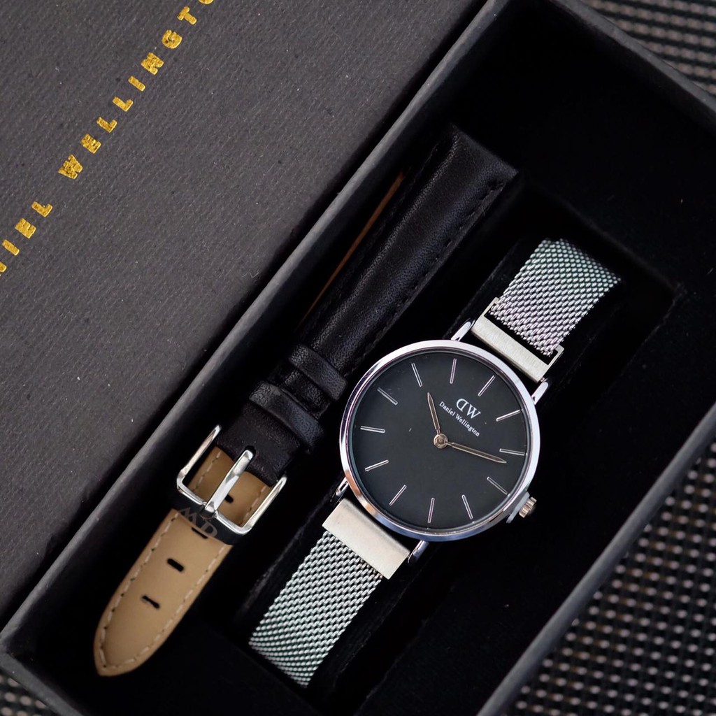 Jam Tangan Wanita Daniel Wellington Super Tali Rantai Magnet Full Set