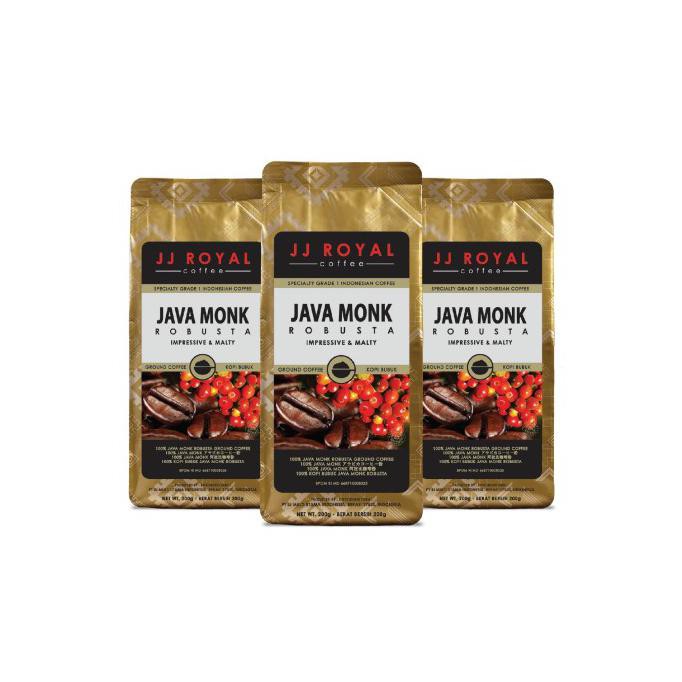 

SPECIAL PRICE BUY 3 JJ ROYAL COFFEE JAVA MONK ROBUSTA 200GR