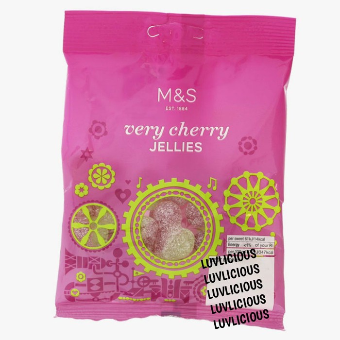 

M&S MARKS & AND SPENCER VERY CHERRY JELLIES JELLY GUMMY CANDY PERMEN